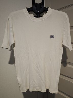 Polo Jeans Co. Ralph Lauren Men's Short Sleeve T-shirt Cream Color Size M